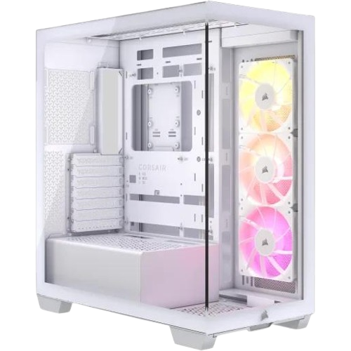 CORSAIR 3500X ARGB Tempered Glass Mid Tower White PC Case