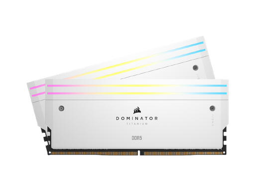 CORSAIR Dominator Titanium 64GB (2 x 32GB) DDR5 6400 White Memory