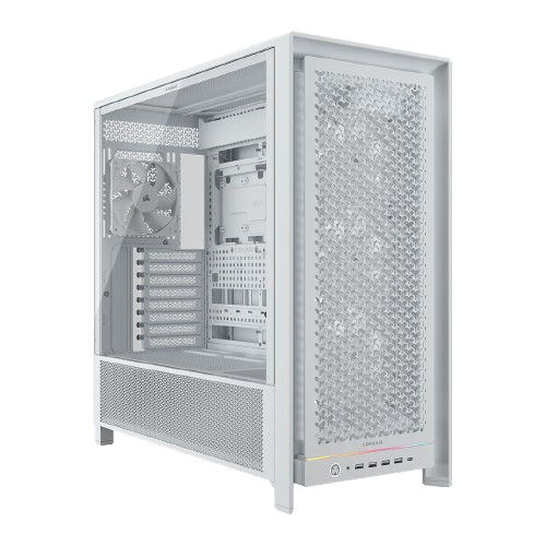 Corsair FRAME 5000D RS Mid Tower Tempered Glass White Gaming Case ...