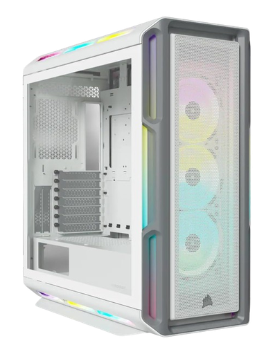 Corsair iCUE 5000T RGB Tempered Glass Mid-Tower ATX - White PC Case