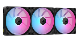 Corsair iCUE LINK LX120 Reverse RGB 120mm PWM Starter Kit Triple Pack Black Fans 