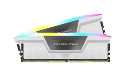 CORSAIR Vengeance RGB 32GB (2x16GB) DDR5 5200MHz C40 White Memory - CMH32GX5M2B5200C40W