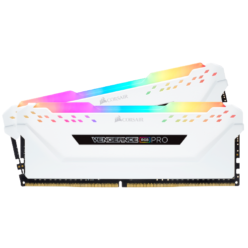 Corsair VENGEANCE RGB PRO 16GB (2 x 8GB) DDR4 DRAM 3600MHz C18 White Memory Kit  