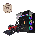 تجميعة كيوب بي سي قيمنق - كرت شاشة نفيديا RTX 4060 - معالج AMD رايزن - DDR5 - تابي