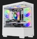 INFINIARC MINI CubeXtreme Gaming PC ( Intel Core  i5-12400F - RTX4060TI-H610-16GB DDR5 -M.2 1TB ) White
