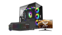 INFINIARC Cube Pro Gaming PC Bundle ( Intel Core i5-14400F - RTX5060-B760-16GB DDR5 -M.2 1TB- Windows ) Black