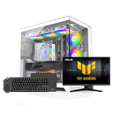 INFINIARC Cube Pro Gaming PC Bundle (Intel Core i5-14400F - RTX5060 8GB-B760-16GB DDR5 -M.2 1TB- AirCooling- WINDOWS) White & Infiniarc Combo, 240Hz Gaming Monitor Infiniarc Edition