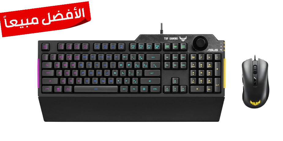 ASUS TUF Gaming K1 RGB keyboard plus TUF Gaming M3 optical gaming mouse