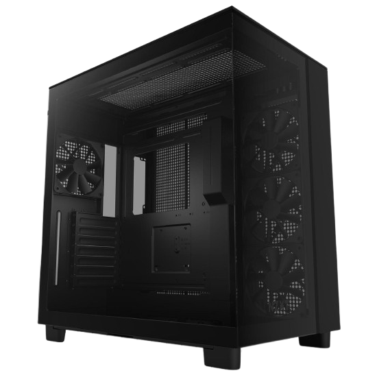 NZXT H Series H9 Flow Edition ATX Mid Tower Chassis All Black color