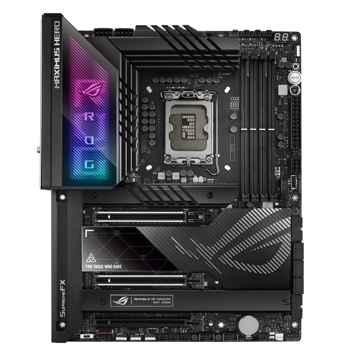 ASUS ROG MAXIMUS Z790 HERO LGA 1700 ATX motherboard DDR5, five M.2 slots, PCIe® 5.0 NVMe
