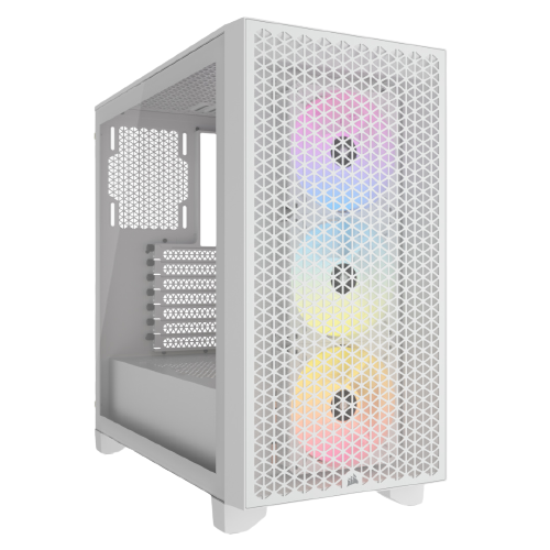 Corsair 3000D RGB AIRFLOW Mid-Tower PC Case - White