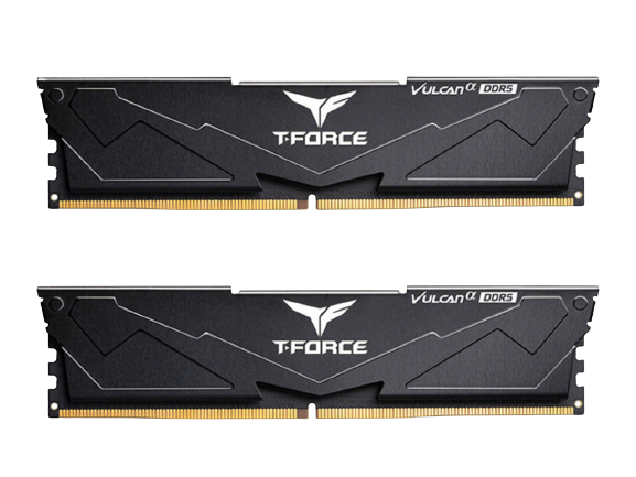 Team Group Vulcan alpha 32GB (2 x 16GB) 288-Pin PC RAM DDR5 5600 (PC5 44800) BLACK Desktop Memory