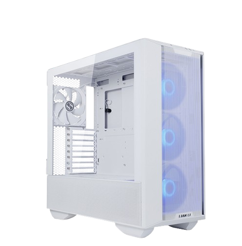 LIAN LI Lancool III RGB White Aluminum/SECC/Tempered Glass Gaming Case with 4 × 140 PWM Fans (ARGB)- LANCOOL 3R-W