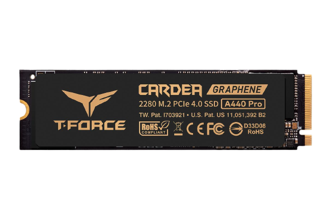 Team Group T-FORCE CARDEA A440 PRO M.2 2280 4TB PCIe Gen4 x4 with NVMe 1.4 TLC Internal Solid State Drive
