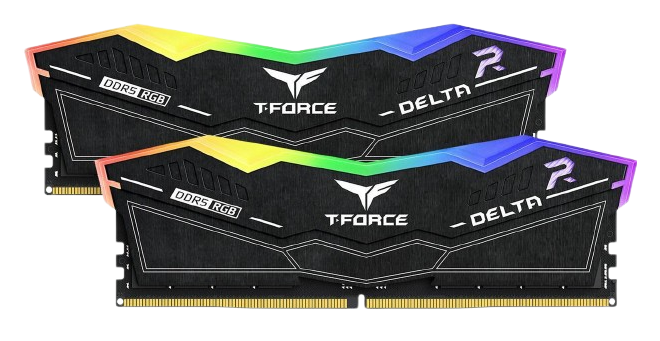 TEAMGROUP DELTA RGB DDR5 DESKTOP MEMORY BLACK 16GB(2x8GB) 5200MHz CL40