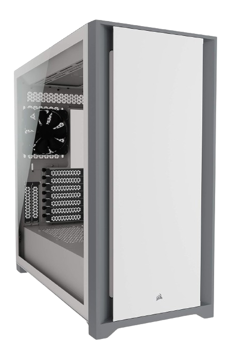 CORSAIR 5000D Tempered Glass Mid-Tower ATX PC Case - White