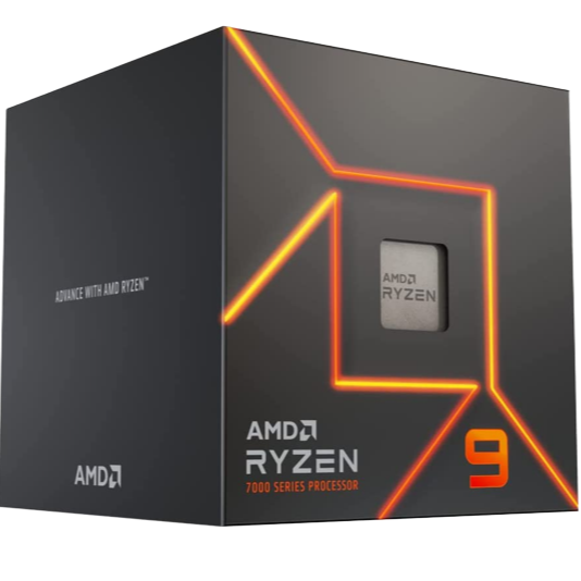 AMD Processor Ryzen 9 7900 - Ryzen 9 12-Core Socket AM5 65W AMD Radeon Graphics Processor - 100-100000590BOX