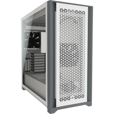 CORSAIR -5000D AIRFLOW Tempered Glass Mid-Tower ATX PC Case - Whtie