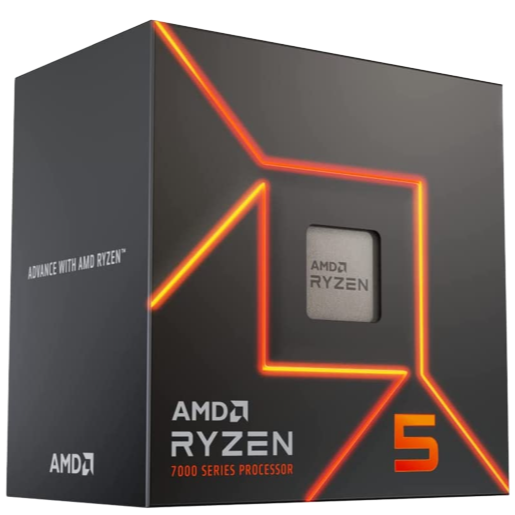 AMD Processor Ryzen 5 7600 - Ryzen 5 6-Core Socket AM5 65W AMD Radeon Graphics Processor - 100-100001015BOX