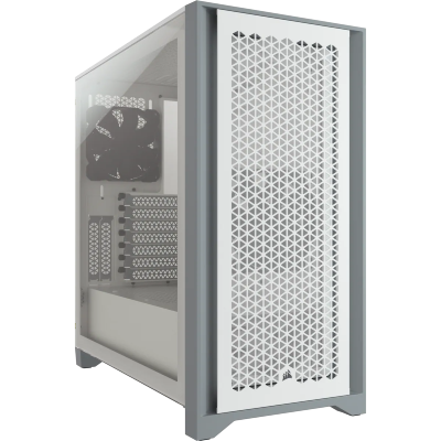 Corsair 4000D AIRFLOW Tempered Glass Mid-Tower ATX Case - White
