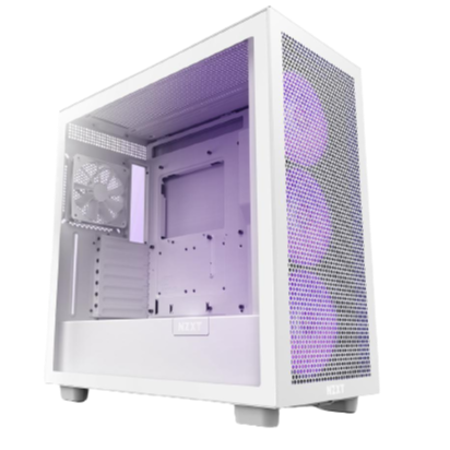 NZXT H Series H7 (2023) Flow RGB Edition ATX Mid Tower Chassis White Color-CM-H71FW-R1