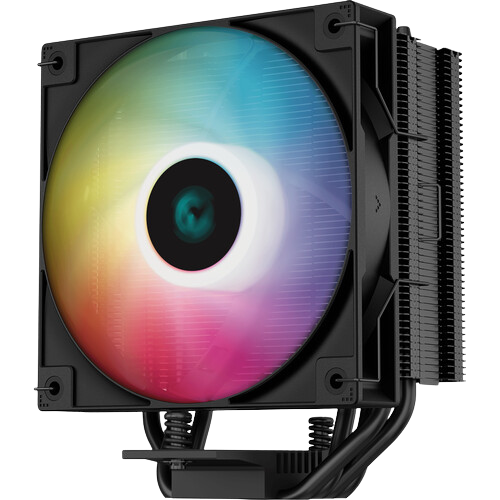 DeepCool AG400 BK ARGB Single-Tower CPU Cooler, 120mm Static ARGB Fan, Direct-Touch Copper Heat Pipes, Intel/AMD Support