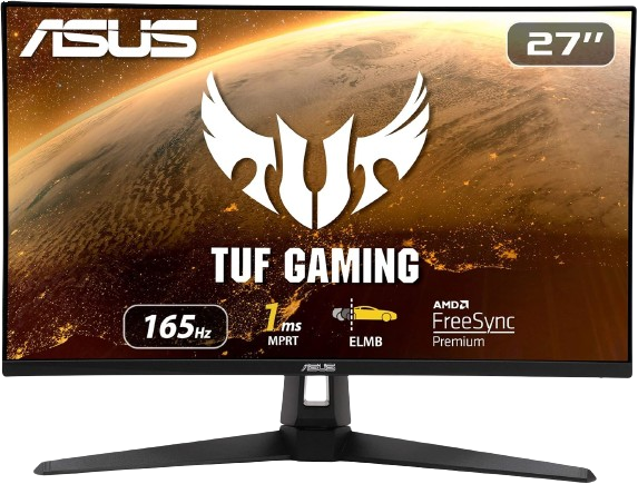 ASUS TUF Gaming VG279Q1A Gaming Monitor –27 inch Full HD (1920x1080), IPS, 165Hz (above 144Hz), Extreme Low Motion Blur™, Adaptive-sync, FreeSync™ Premium, 1ms (MPRT