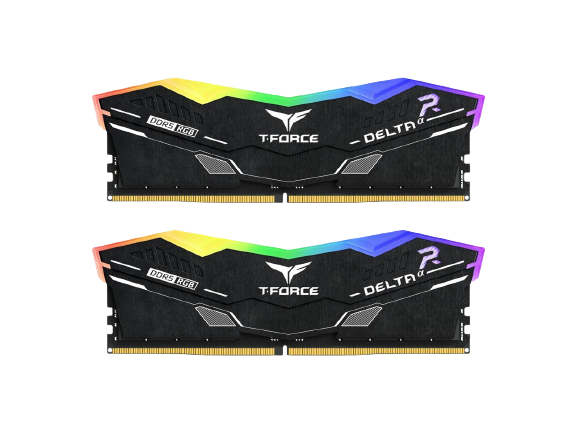 TEAMGROUP T-Force Delta AMD EXPO 32GB (2 x 16GB) 288-Pin PC RAM DDR5 5600 (PC5 44800) BLACK Desktop Memory