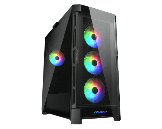 Cougar Duoface Pro RGB Tempered Glass Mid Tower Case Black