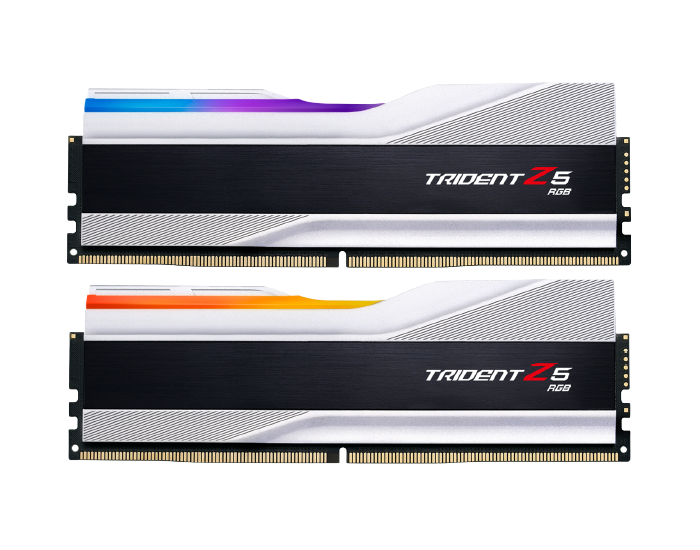 G.SKILL Trident Z5 RGB Series/SLVR 64GB (2 x 32GB) 288-Pin PC RAM DDR5 5600 SILVER Desktop Memory