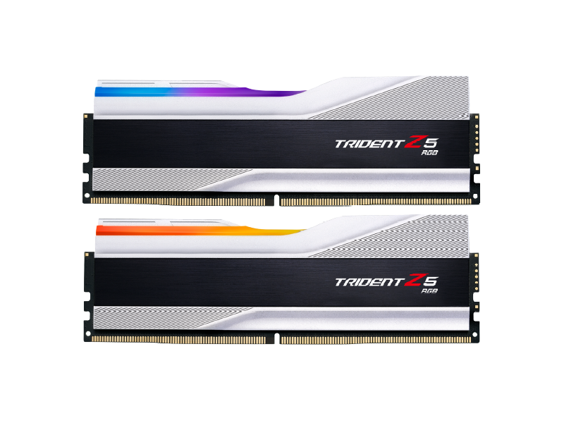 G.SKILL Trident Z5 RGB Series/SLVR 64GB (2 x 32GB) 288-Pin PC RAM DDR5 6400 (PC5 51200) SILVER Desktop Memory