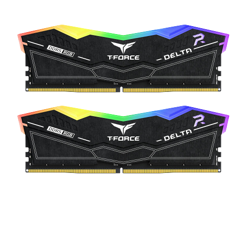 TEAMGROUP DELTA RGB DDR5 DESKTOP MEMORY BLACK 16GB(2x8GB) 5200MHz CL40
