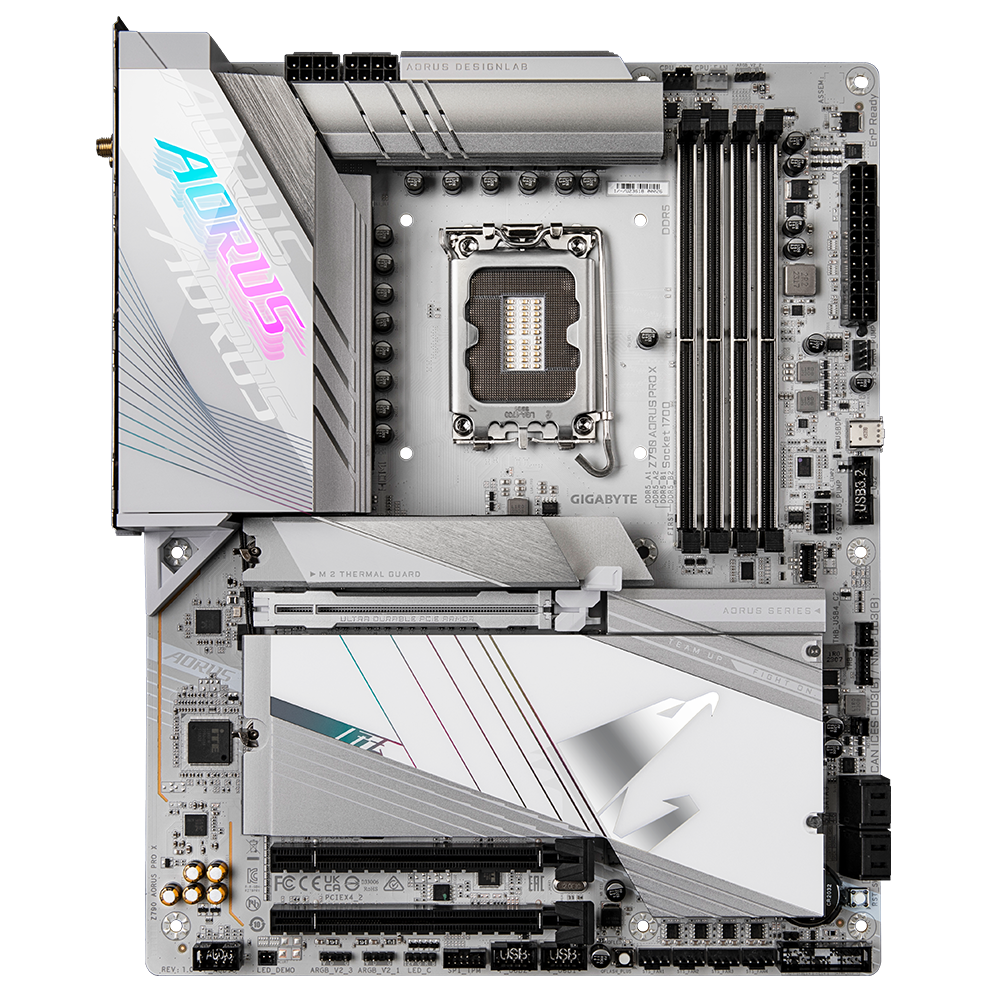 Gigabyte Z790 AORUS PRO X 1.0A DDR5 All WHITE MOTHERBOARD