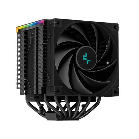 DeepCool AK620 DIGITAL Real-Time CPU Status Screen Twin 120mm FDB Fans Performance All Black Air Cooler