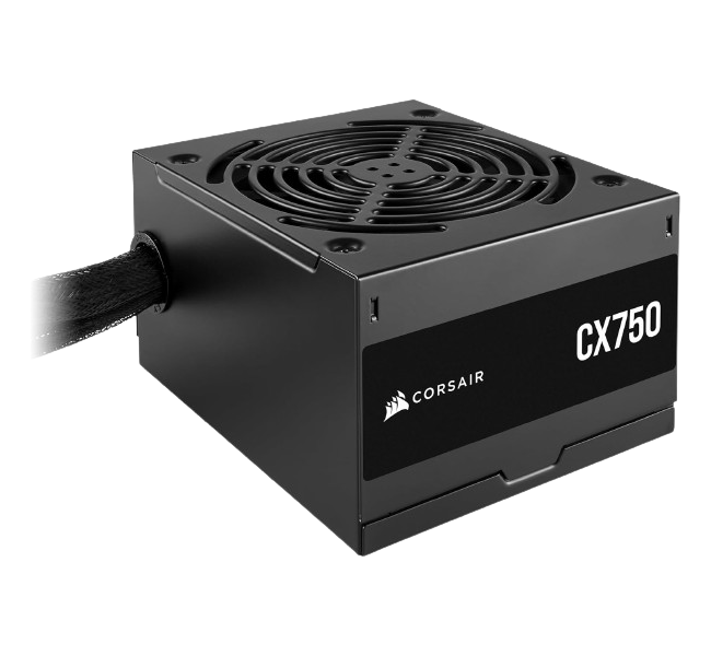 CORSAIR CX750 80 PLUS Bronze Low-Noise ATX 750 Watt Black Power Supply - CP-9020279-UK