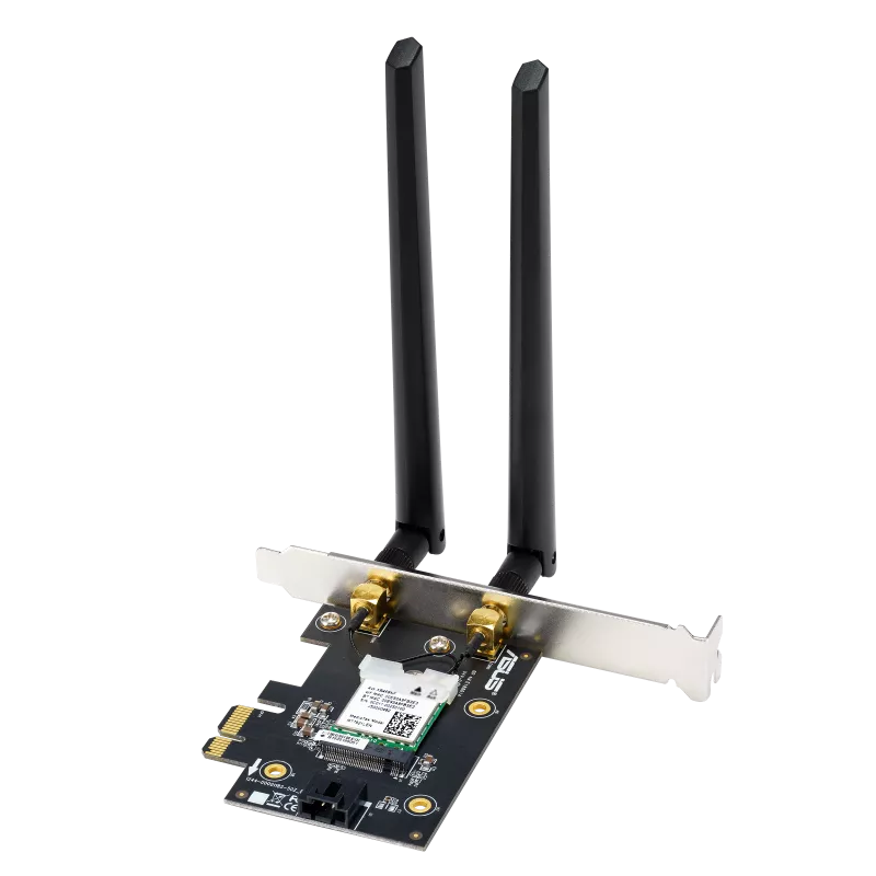 ASUS PCE-AX1800 Dual Band PCI-E WiFi 6, Bluetooth 5.2, WPA3 Network Security, 1800 Mbps Ultrafast WiFi Speed, 2.4GHz / 5GHz Data RATE, Adapter | 90IG07A0-MO0B00
