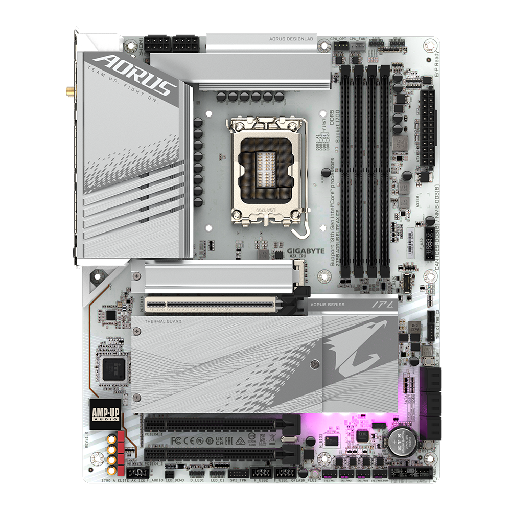 GIGABYTE Z790 AORUS ELITE AX ICE LGA 1700 ATX  DDR5 Wi-Fi 6E WHITE Motherboard