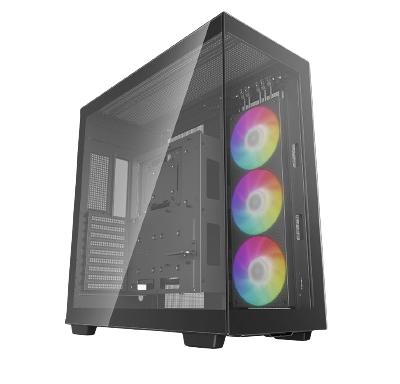DeepCool CH780 3 x 140mm PWM ARGB Fans Pre-Installed Full Tower Panoramic Glass Gaming PC Case