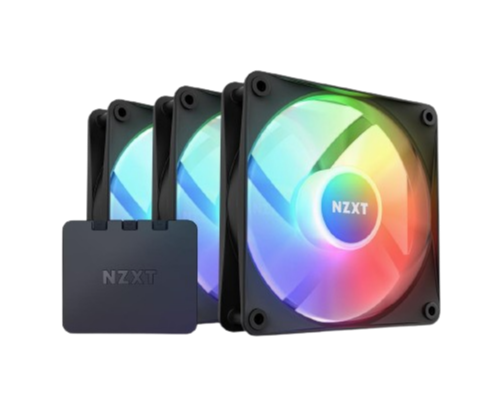 NZXT F120 RGB Core Sublime RGB - PWM Control - 3-Pack 120mm BLACK Case Fan